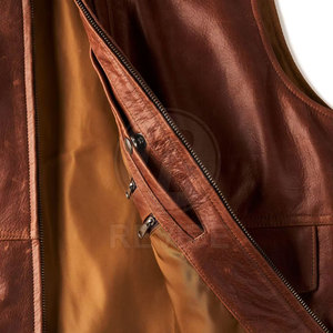 Custom Logo Top Quality Leather <b>Vest</b> Professional Made Leather <b>Vest</b> For Sale Best Selling Leather <b>Vest</b> - Product Image 6