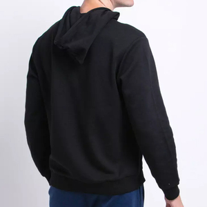 เสื้อฮู้ดขนแกะแบบเรียบ โลโก้ด้านหน้า สำหรับผู้ชาย ทรงปกติ สวมหัว มีฮู้ด ปรับแต่งได้ - Product Image 2