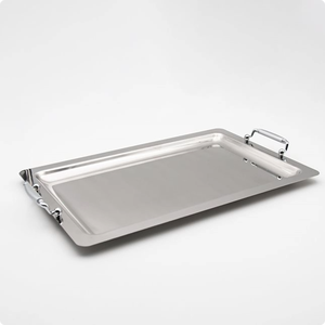 Bandeja Rectangular Multifuncional para Servir Alimentos y Frutas, de Acero Inoxidable, Metal Pulido de Lujo, BANDEJAS PARA SERVIR COMIDA - Product Image 1