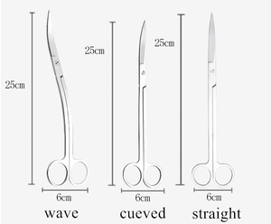 กรรไกรผ่าตัดสแตนเลสแบบโค้งและแบบตรง ชุดเครื่องมือแพทย์สำหรับการผ่าตัด ใช้งานได้หลายครั้ง ทนทาน ระดับมืออาชีพ - Product Image 2