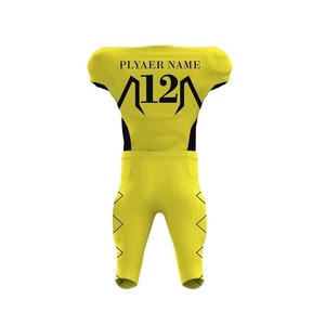 Maillots de football américain personnalisables, respirants, en grandes tailles, ensembles uniformes 100 % polyester, logo personnalisé, toutes saisons, ensemble à manches courtes - Product Image 3