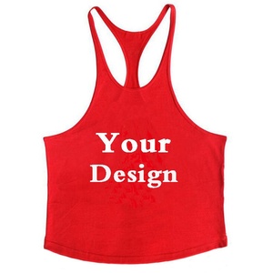 Camiseta de Tirantes Deportiva Personalizada de Algodón con Corte Redondo, Camiseta Interior Lisa para Hombre, Camiseta de Tirantes para Verano - Product Image 5
