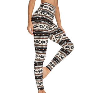 Pantalones de yoga transpirables, sin costuras, de talla grande, con efecto tie-dye, leggings ajustados de cintura alta para hacer ejercicio, para mujer. - Product Image 3