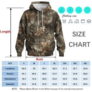Sweat-shirt à capuche camouflage pour homme, coupe classique, en polyester tricoté, vêtements décontractés pour l'extérieur, style automne - Product Image 6