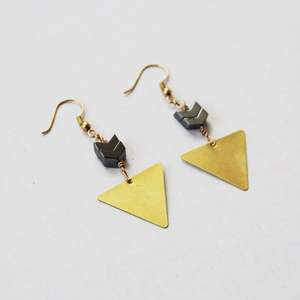 Modèle 133 F en cuivre et laiton, fabrication artisanale, bijoux écologiques et tendance pour les fêtes, accessoire en cristal durable, vente chaude de qualité supérieure - Product Image 1