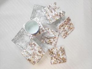 Exquisito Posavasos Artesanal Personalizado Clásico y Ecológico con Mosaico Rectangular para Decoración de Mesa - Product Image 4