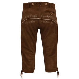 Men Lederhosen Bavarian Style Oktoberfest Wear Trachten Lederhosen Men Traditional Leather Shorts Supplier - Product Image 2