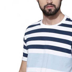 Camiseta de Hombre con Estampado de Color Sólido, Cuello Redondo, Manga Corta, Tela Ligera, para Verano, Cómoda - Product Image 6