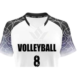 Custom Unisex Maroon <b>Volleyball</b> Jersey <b>Set</b> V-Neck Short Sleeve Sublimated Moisture Wicking Athletic Fit Adult Sports Apparel - Product Image 4