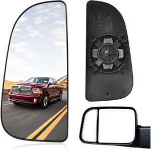 Espejos Retrovisores Convexos de Repuesto para Dodge Ram 1500 2010-2020, Espejo Lateral Izquierdo Inferior para Conductor, Cristal de Espejo para Dodge Ram 1500 - Product Image 1