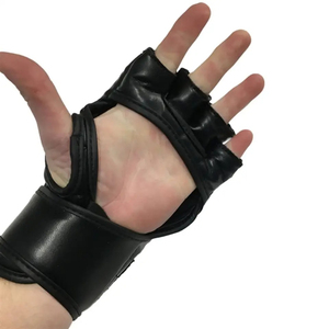 Half Finger PU MMA Gloves with Hook & Loop Wrist Support Lightweight Unisex for Boxing Adults - Product Image 6