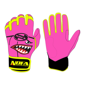 NOFA Pink Batting Gloves Ambidextrous <b>Hook</b> And Loop Closure Fashionable Training Glove Unisex Adults - Product Image 1
