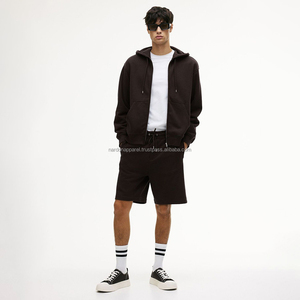Nardon Apparel – Sweat à capuche décontracté rétro en coton mélangé 360 g/m² lavé, avec effet de pulvérisation PP, sans bords brossés, style urbain, vente chaude - Product Image 1