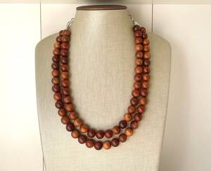 Wooden Necklace for Women Handmade Natural Wood Pendant Stylish Boho Jewelry Lightweight Fashion Accessory <b>Wall</b> <b>Signs</b> - Product Image 1