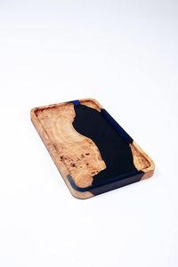 Resin Decorative Storage Tray With Abstract <b>Marble</b> Finish For Office Desk Organization And Stylish Display - Product Image 2