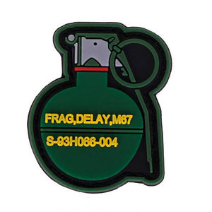 Parche de Goma 3D con Diseño de Bomba de Retraso M67 S-93H066-004, Adhesivo de PVC con Diseño en Relieve - Product Image 3