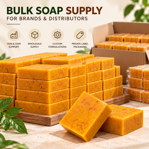 Savon de beauté artisanal à l'acide kojique et au curcuma avec huiles essentielles pour les distributeurs en gros, marque privée, OEM, ODM, vente en gros en vrac - Product Image 6