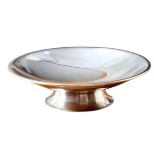 Hammered Modern <b>Gold</b> Soap Dish Freestanding Eco-Friendly Customizable Bathroom Countertop Organizer - Product Image 5