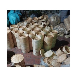 HIGH QUALITY Eco Conscious Bamboo Steamer Perfect For Daily Bun <b>Heating</b> And Meat Tenderizing Antibacterial Wood Material - Product Image 6