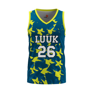 Camiseta de Baloncesto Personalizada con Logotipo Frontal Impreso por Transferencia de Calor, Transpirable, que Absorbe la Humedad, Talla Grande, sin Mangas, Cuello en V - Product Image 1