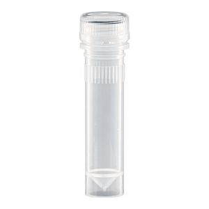 2.0 mL Skirted Impact-<b>Resistant</b> Polypropylene <b>Tube</b> Clear Cap Sterile for Sample Storage - Product Image 2
