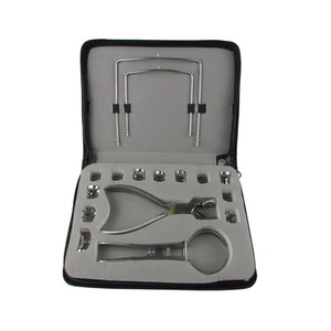 Metal Med Corporation Juego de perforadores manuales de dique de goma dental para ortodoncia, herramienta de barrera estriada ligera de 5 posiciones CE - Product Image 5