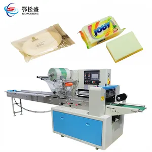 Soap Bar Cellophane Packing Machine Manual Pillow Type Flowpack Plastic Packaging And Labeling Machine For Wrapping