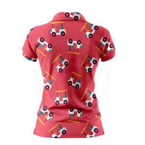 เสื้อโปโลกอล์ฟผู้หญิงคุณภาพสูง ระบายความชื้นได้ดี ผ้าเนื้อนุ่มยืดได้สี่ทิศทาง ขายดีที่สุด - Product Image 3