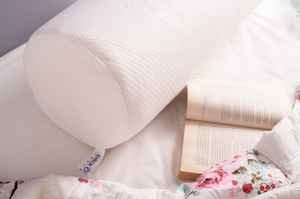 Down alternative Neck roll pillow insert woven technics memory foam home <b>cushion</b> for neck pain relief bedding <b>bolster</b> pillow - Product Image 5