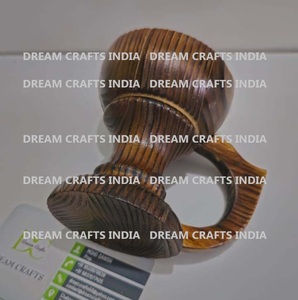 Quemador de Incienso de Madera de Acacia con Diseño Vintage, Quemador de Incienso Artesanal para Coche, Decoración para el Hogar y la Oficina, Difusor Aromático - Product Image 4