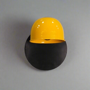 Lampe murale dôme jaune nordique moderne, applique minimaliste à led pour intérieur, luminaire décoratif de luxe, idéal pour chambre à coucher, chevet, salon, couloir, décoration créative - Product Image 1