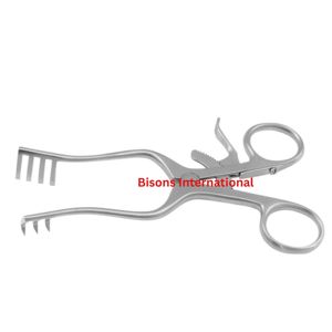 เครื่องมือผ่าตัดแบบใช้ซ้ำได้ชนิดปลายทู่ Weitlaner Retractor สำหรับศัลยกรรมกระดูก ทำจากสแตนเลสสตีล ยี่ห้อ BISONS ขายส่ง ได้รับมาตรฐาน CE - Product Image 1