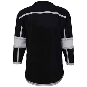 Camiseta de entrenamiento de hockey competitiva, uniforme deportivo atlético de malla transpirable, camisa de patinaje de manga larga diseñada para la práctica en equipo. - Product Image 2