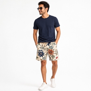 Shorts de basket-ball en mesh polyester, sublimation, haute qualité, logo personnalisé, imprimés pour l'été, shorts de sport pour hommes, plage et natation. - Product Image 1