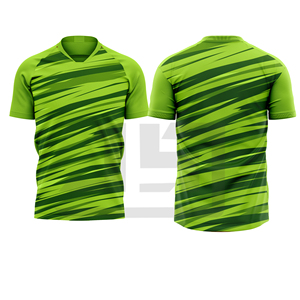 Maillot de football imprimé 100 % coton, antibactérien, séchage rapide, respirant, col en V, unisexe, doux et confortable, pour le sport - Product Image 5