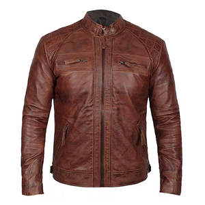 <b>SMART</b> SHINE ENTERPRISES <b>Men</b> Premium Leather <b>Jacket</b> Soft Comfortable Full Zip Casual Durable Regular Fit Winter Breathable Quick - Product Image 5