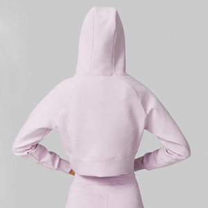 Sudadera con Capucha de Manga Larga al por Mayor para Mujer, Ropa Deportiva para Gimnasio y Top Informal para Correr - Product Image 3