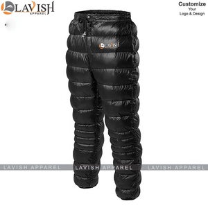 Pantalons matelassés légers pour hommes, taille haute, décontractés, imperméables, coupe-vent, tissés, écologiques, personnalisés, vente en gros - Product Image 2