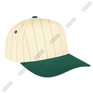 SIBRIN Custom Unisex 6 Panel Pinstripe Baseball Cap Maroon Yellow <b>Flat</b> Brim Casual Baseball <b>Hat</b> <b>Flat</b> Brim Strapback Outdoor - Product Image 2