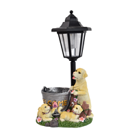 Solar-Gartenlaterne mit Tierfigur, LED-Pflanzgefäß-Dekoration für Hof, Terrasse, Rasen und Landschaftsgestaltung