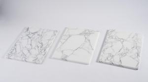Planche à découper durable en marbre blanc avec manche en bois, forme rectangulaire, passe au lave-vaisselle, planche à découper de cuisine - Product Image 2
