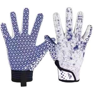 Gants de Football Américain de Qualité Supérieure pour Récepteurs, en Cuir Synthétique et Latex, Écran Tactile, Imperméables, Antidérapants, Vente en Gros - Product Image 6