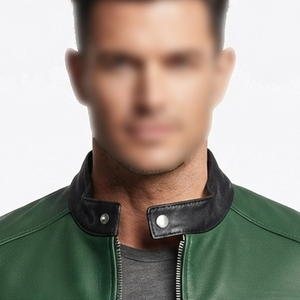 Real Genuine Leather <b>Jacket</b> <b>Men</b> Vintage Motorcycle Biker Leather <b>Jackets</b> <b>Men's</b> Chest Pocket Sleeve Zipper <b>Racer</b> Leather <b>Jacket</b> - Product Image 6
