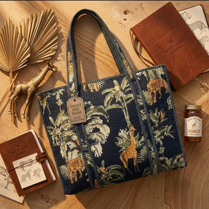 Tote Bag <b>Printed</b> Quilted Cotton Casual Fashion Daily Shopping <b>Large</b> Multicolored Women Shoulder Handle - Product Image 5