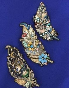 Broche de Moda con Cuentas Bordadas, Joyería Artesanal para Mujeres Modernas, Elegante, Inspirado en la Naturaleza - Product Image 4