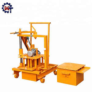 Máquina móvil de hormigón para pequeñas empresas, máquina para hacer bloques, maquinaria de fabricación de ladrillos, 2 uds., 2 uds. - Product Image 3