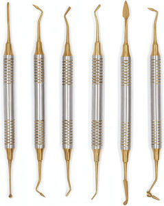 Kit de restauración dental profesional con instrumentos médicos para rellenos de resina compuesta. - Product Image 1