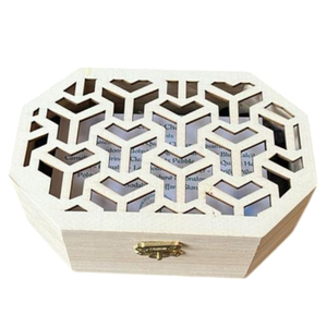 <b>Rustic</b> Shabby Chic Carved <b>Wooden</b> Box Wholesale Distressed White Wash Decorative Storage Gift Box With Hinged Lid Custom Logo - Product Image 4