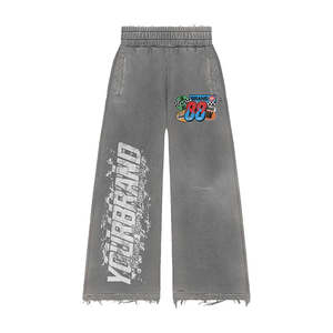 Conjunto de Chándal de Forro Polar Grueso Personalizado para Otoño, Estilo Gótico Americano, Streetwear Harajuku, Dos Piezas, 100% Algodón, Unisex, Lavado Ácido - Product Image 5