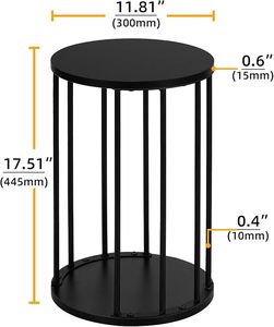 Support de plante en fer moderne de grande qualité à prix raisonnable pour une présentation élégante des plantes d'intérieur et des intérieurs contemporains. - Product Image 4